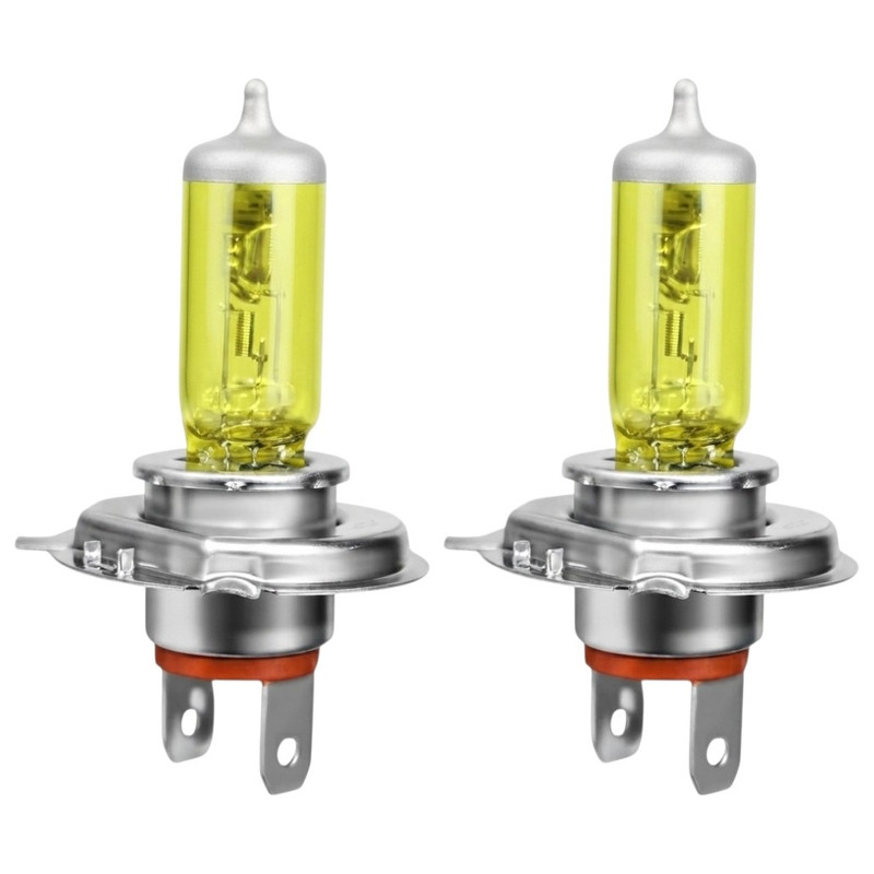 لامپ چراغ جلو خودرو تک حالته فورس مدل Limo.YLW کد 55W پایه H4 مناسب برای پراید ۱۳۱ و پراید ۱۴۱ بسته ۲ عددی