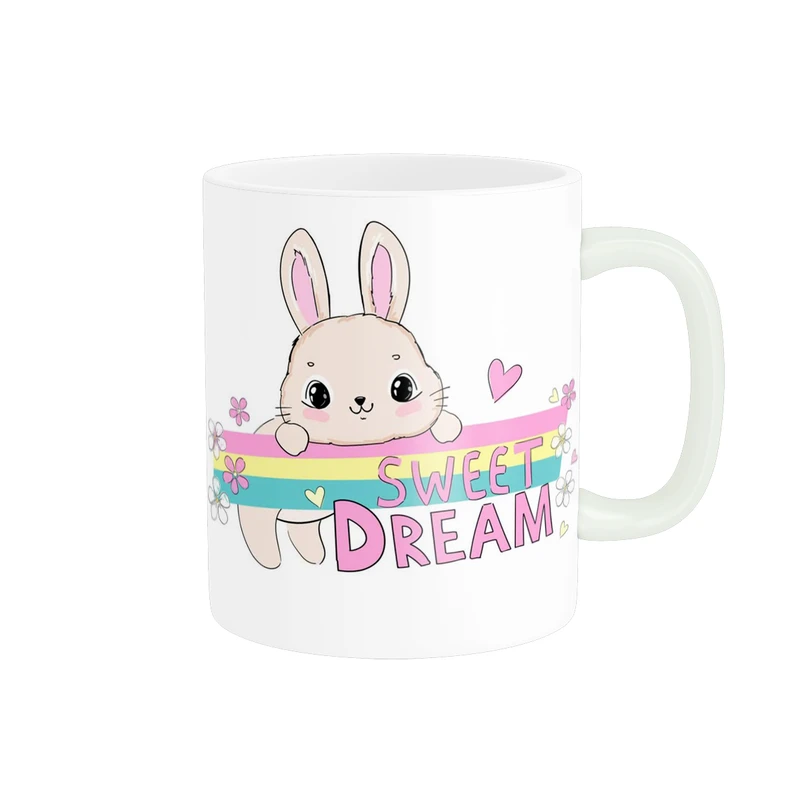 ماگ پاد آفرین طرح خرگوش بامزه کد 5117