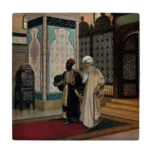 کاشی طرح خاورمیانه قرن نوزدهم مدل لوحی BDT172