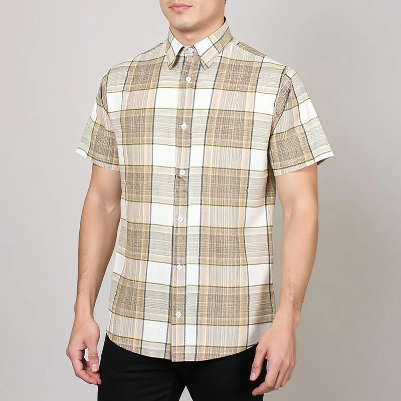 پیراهن آستین کوتاه مردانه مدل 198674