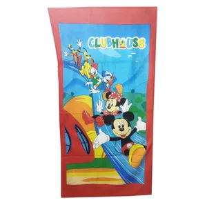 حوله حمام کودک مدل میکی موس کد 01 سایز 137x70 سانتی متر