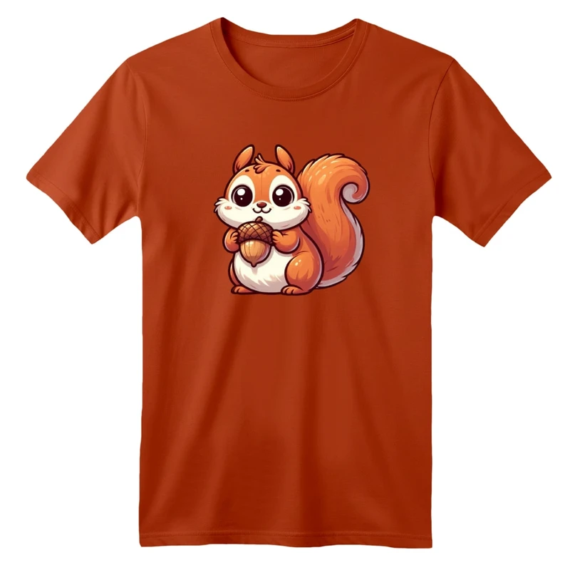 تی شرت آستین کوتاه بچگانه مدل سنجاب مهربون کد 01