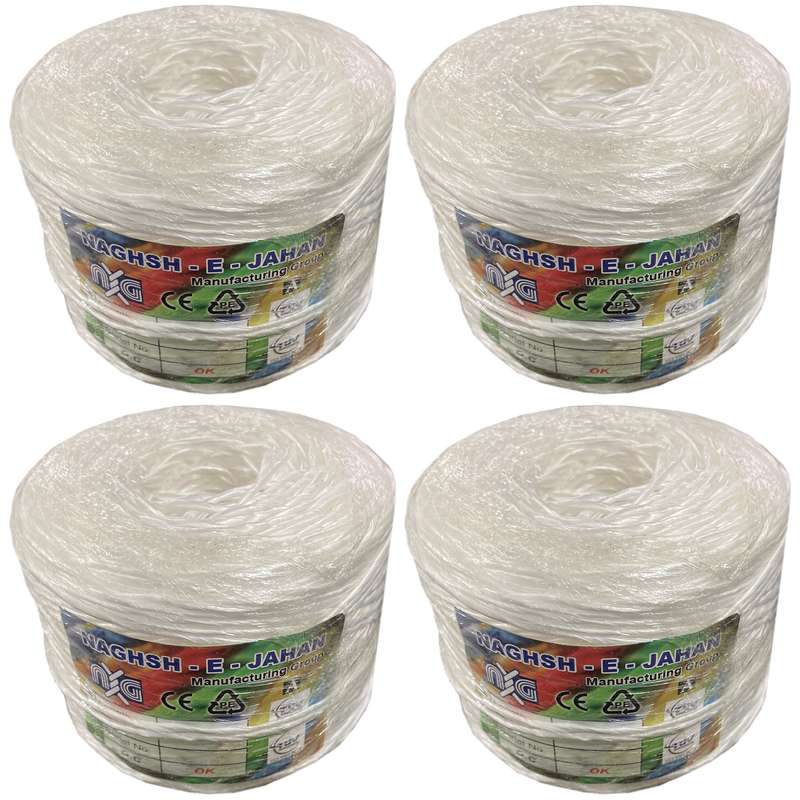 نخ بسته بندی نقش جهان مدل تابیده K300 بسته 4 عددی