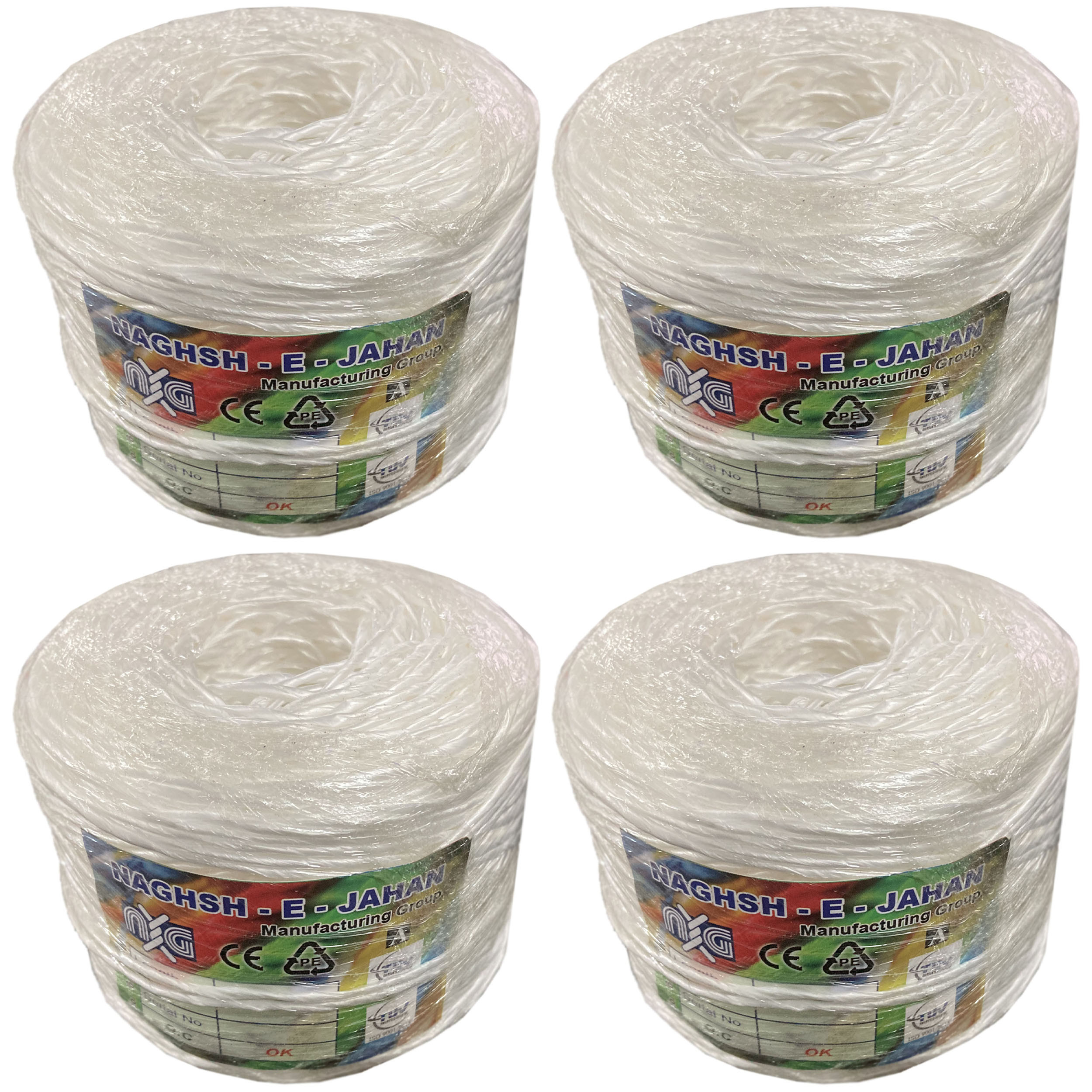 نخ بسته بندی نقش جهان مدل تابیده K300 بسته 4 عددی نخ بسته بندی نقش جهان مدل تابیده K300 بسته 4 عددی