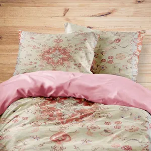 سرویس روتختی مدوپد طرح فرش تبریز مدل C-Tabriz55 یک نفره 4 تکه