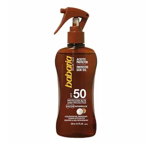 اسپری برنز کننده باباریا مدل High Protection حجم 200 میلی لیتر