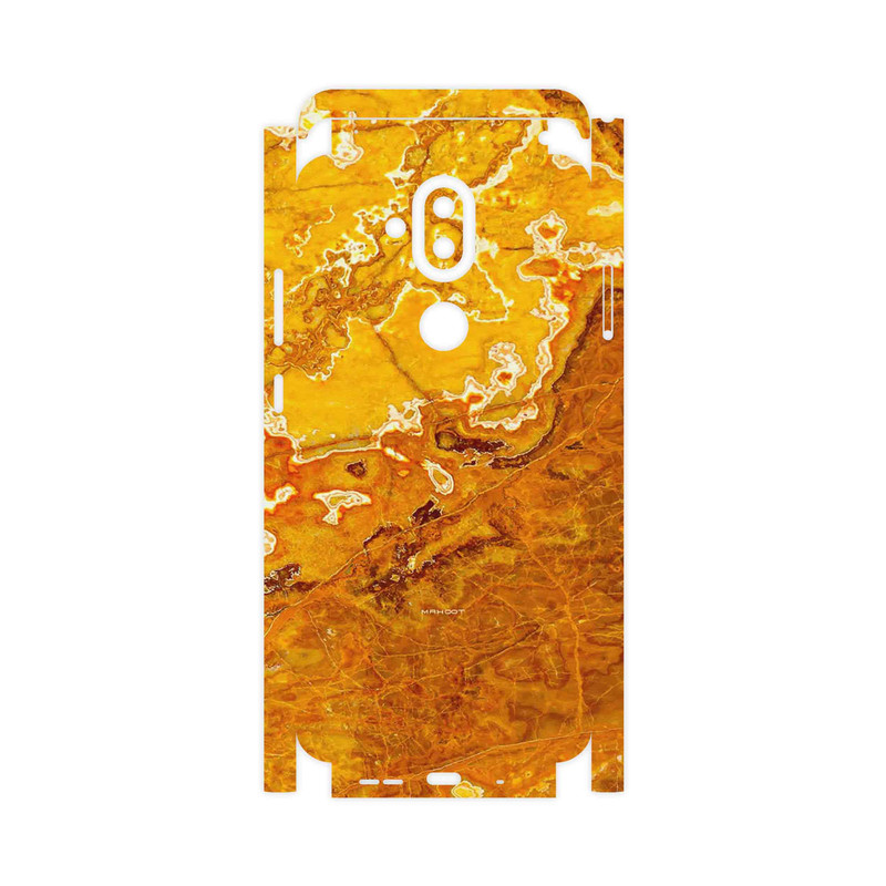 برچسب پوششی ماهوت مدل Gold Marble-FullSkin مناسب برای گوشی موبایل نوکیا 8.1