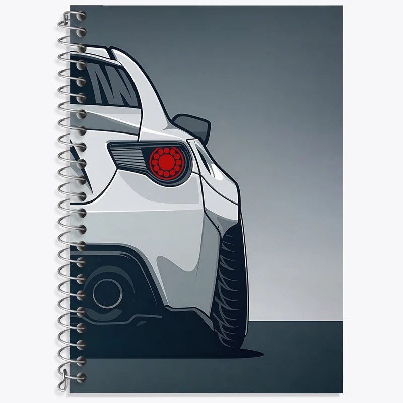 دفتر زبان 50 برگ خندالو مدل سه خط طرح ماشین اسپرت کد N2083