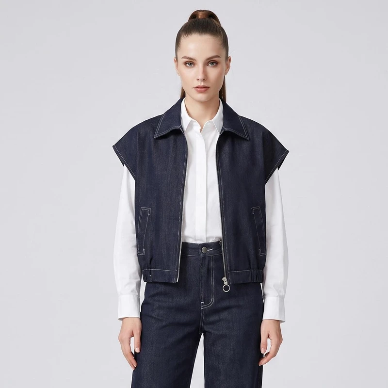 وست یقه برگردان زنانه مدل Vg65