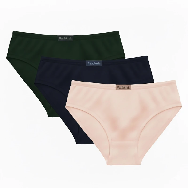 شورت زنانه پنبینه مدل نخ پنبه بسته 3 عددی