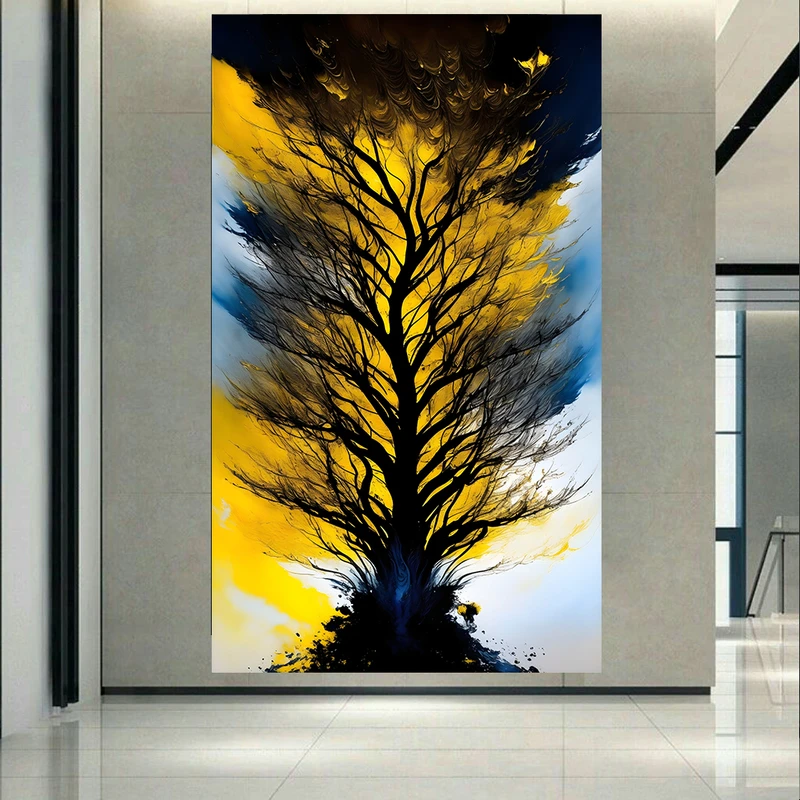  تابلو بوم طرح مخمل مدرن مدل درخت کد AR302460