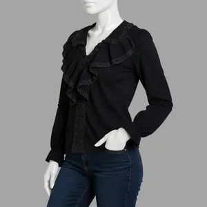 بلوز آستین بلند زنانه ای اس کیو مدل 1113