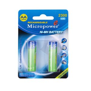 نقد و بررسی باتری قلمی قابل شارژ میکروپاور مدل NiMH 2300 بسته 2 عددی توسط خریداران