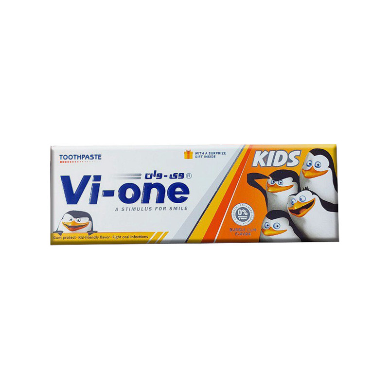 خمیردندان کودک وی وان مدل ماداگاسکار حجم 60 میلی‌لیتر