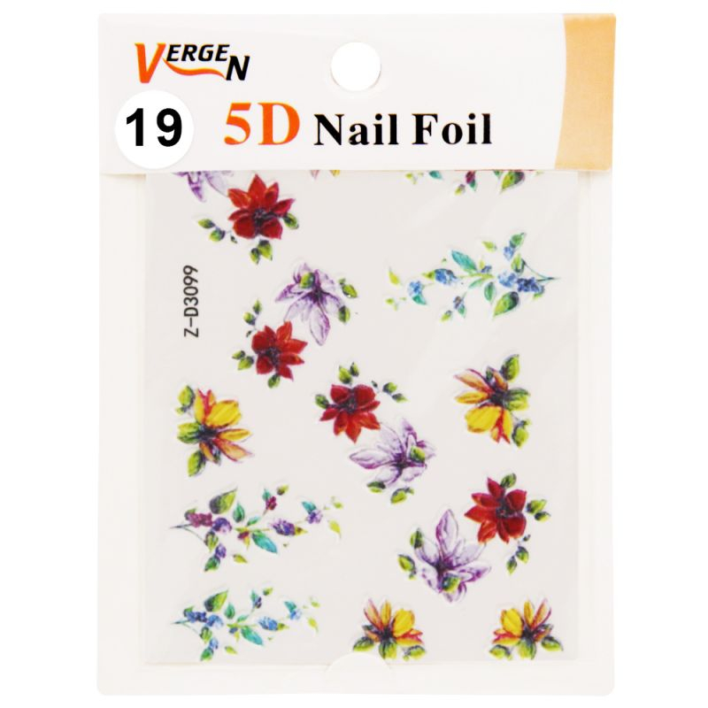 استیکر طراحی ناخن ورژن مدل GS1259