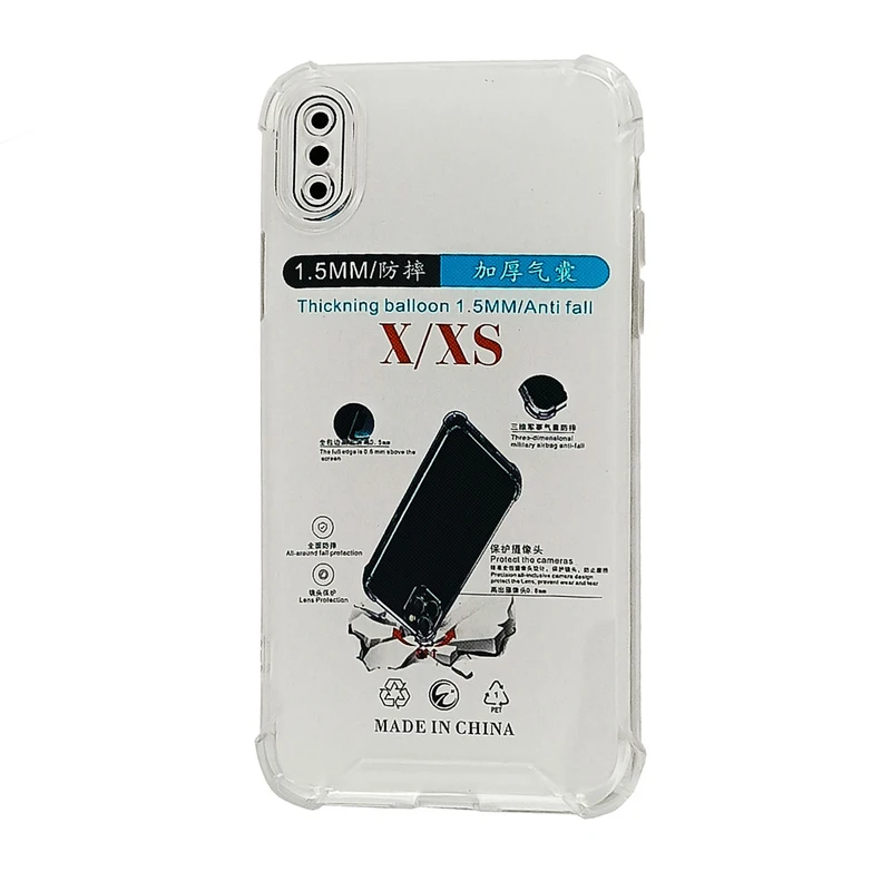 کاور مدل ایربگ دار ژله ای مناسب برای گوشی موبایل اپل iPhone XS / X