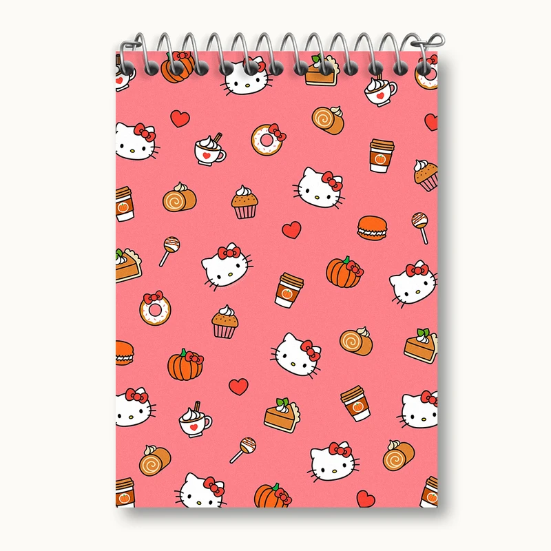 دفتر یادداشت 50 برگ خندالو طرح هلو کیتی (Hello Kitty) کد N4239