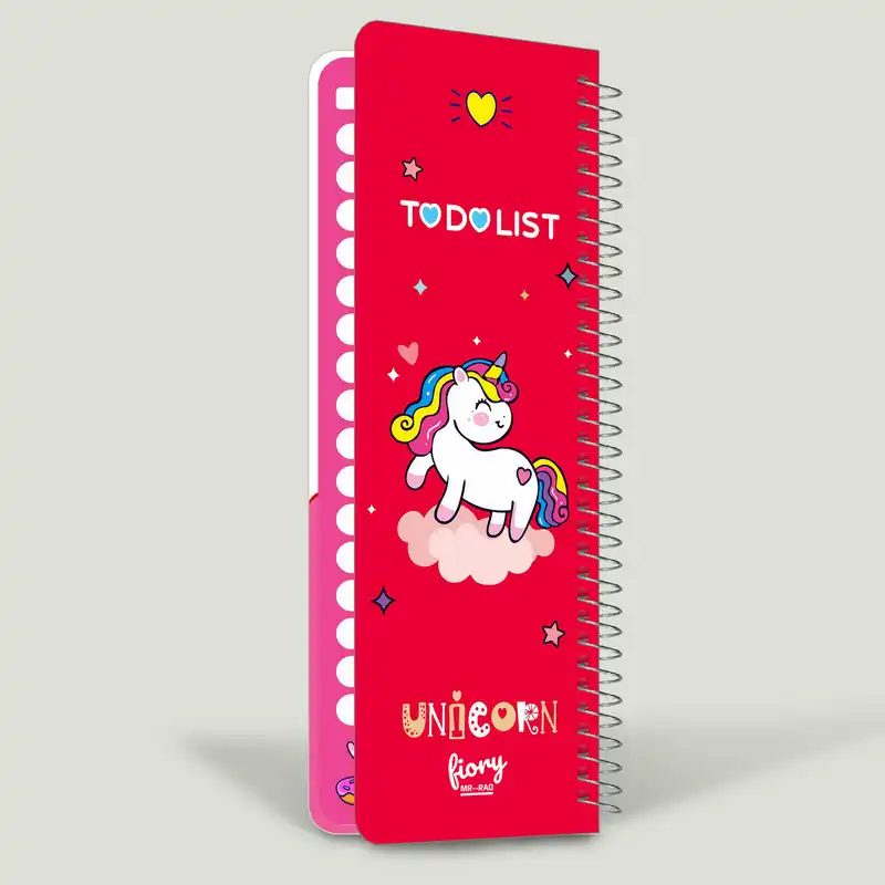 دفترچه یادداشت مستر راد مدل to do list طرح یونیکورن کد unicorn 1577