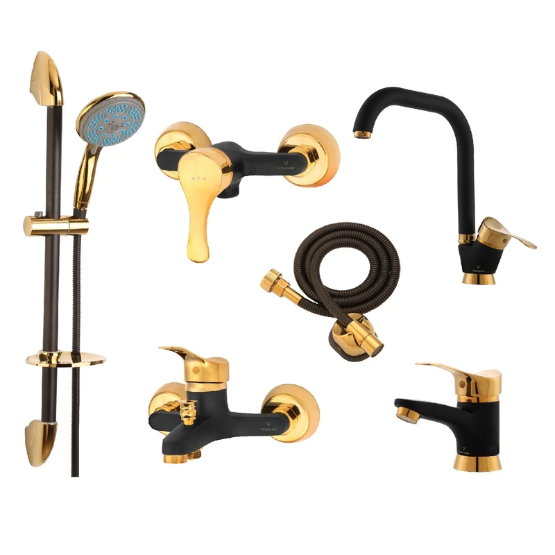 ست شیرآلات ویسادار مدل دیون مجموعه 6 عددی