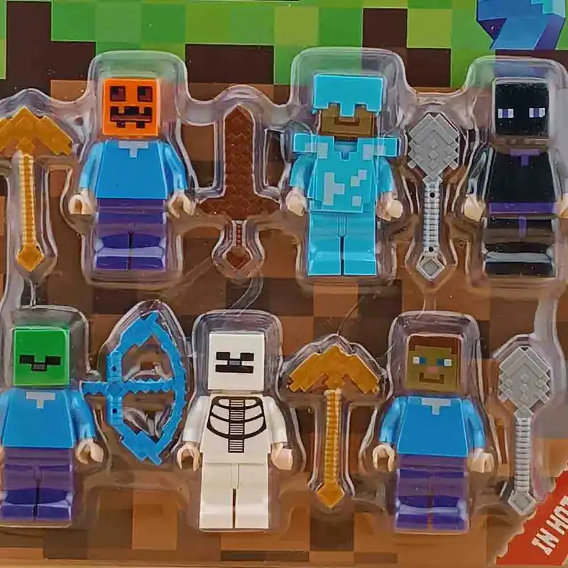 ساختنی مدل مینی فیگور ماینکرافت مجموعه 6 عددی