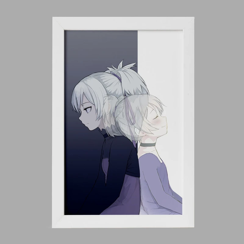 تابلو خندالو مدل یین انیمه تاریک تر از سیاهی Darker Than Black  کد 22585