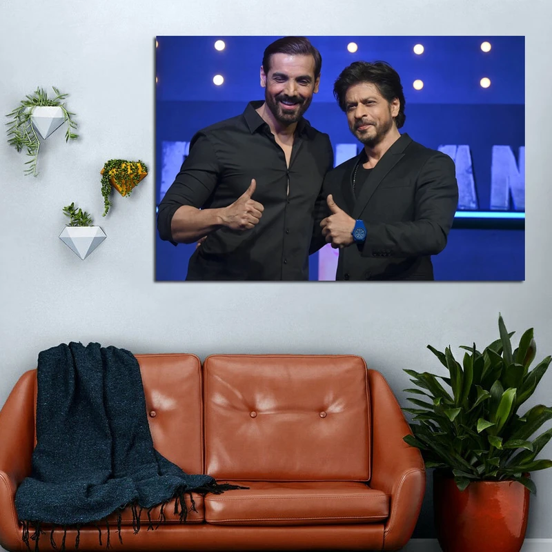 تابلو شاسی مدل جان آبراهام و شاهرخ خان کد 12