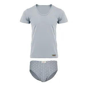 ست شورت و زیرپوش مردانه پنبینه مدل نخ پنبه خالص صادراتی