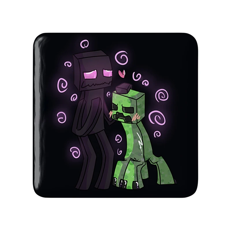 مگنت خندالو طرح بازی ماینکرافت (Minecraft) مدل مربعی کد 36975