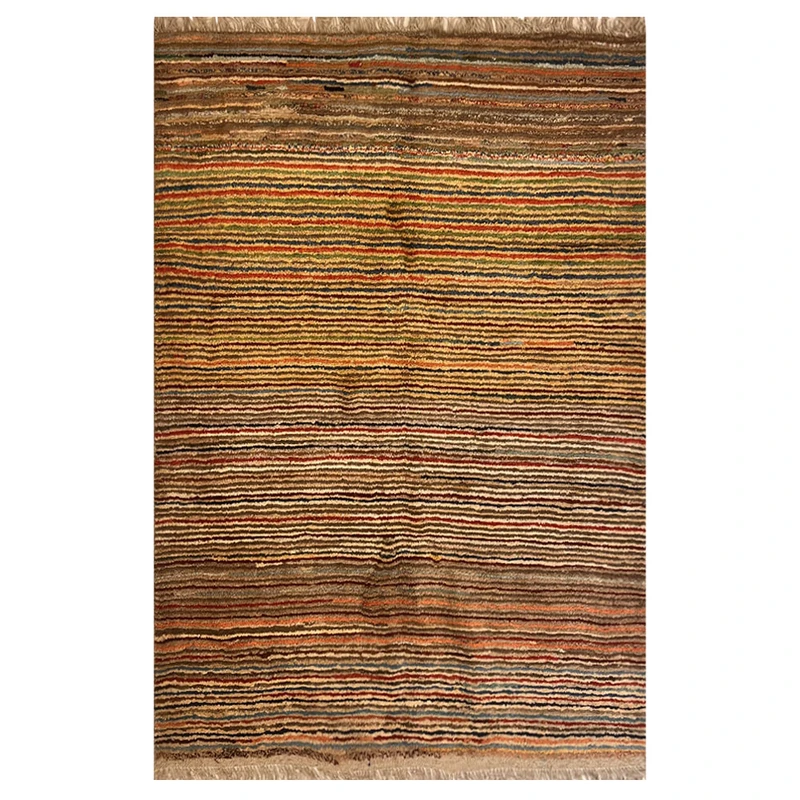 گبه دستبافت قشقایی سه متری کد NKP.RJ0046 زمینه قرمز