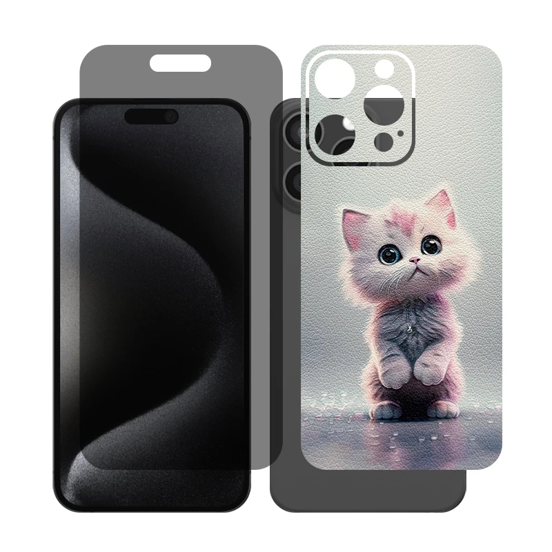 محافظ صفحه نمایش حریم شخصی گلس مدل Together مناسب برای گوشی موبایل اپل iPhone 16 Pro Max به همراه برچسب پوششی