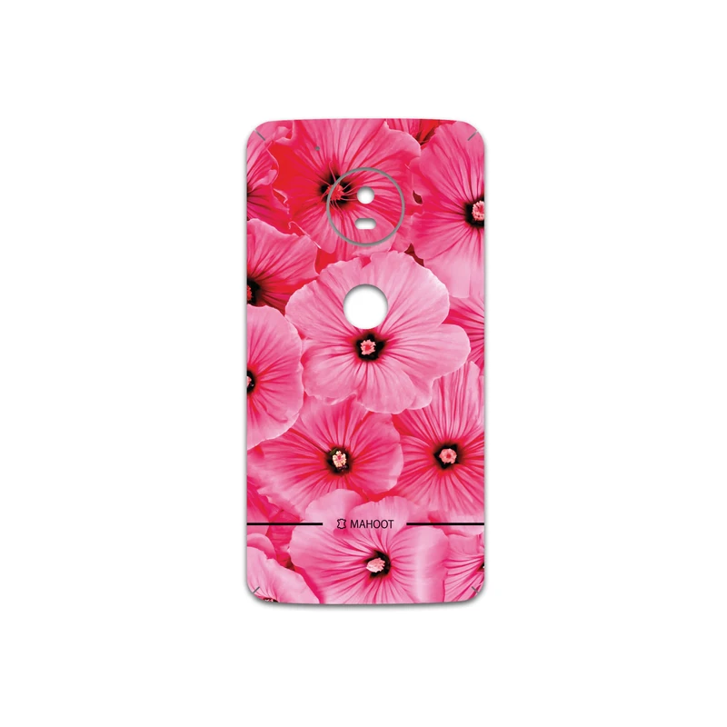 برچسب پوششی ماهوت مدل Pink-Flower مناسب برای گوشی موبایل موتورولا Moto G5