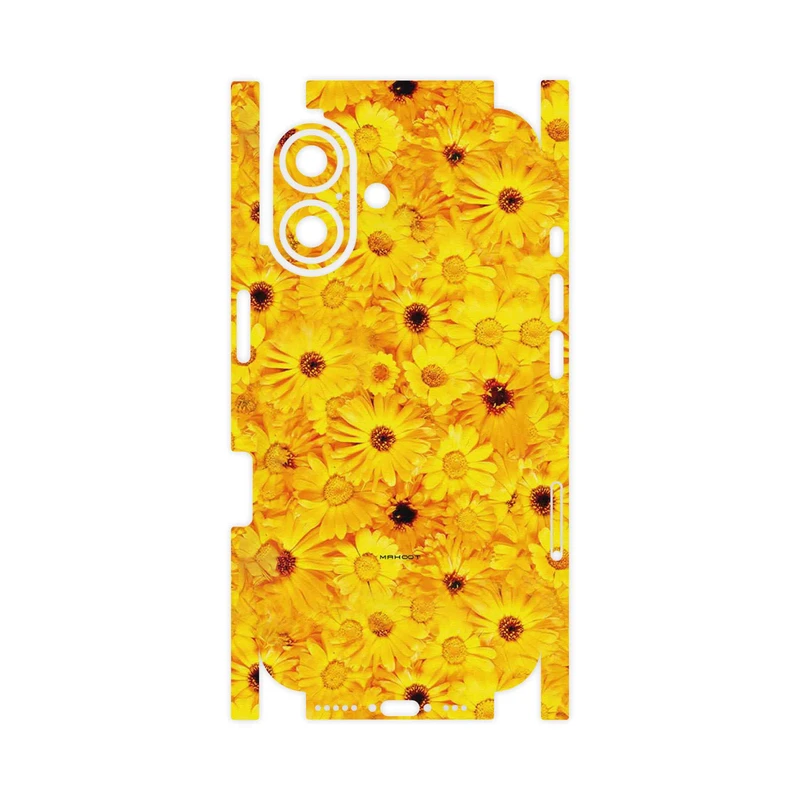برچسب پوششی ماهوت مدل Yellow_Flower-FullSkin مناسب برای گوشی موبایل اپل iPhone 16