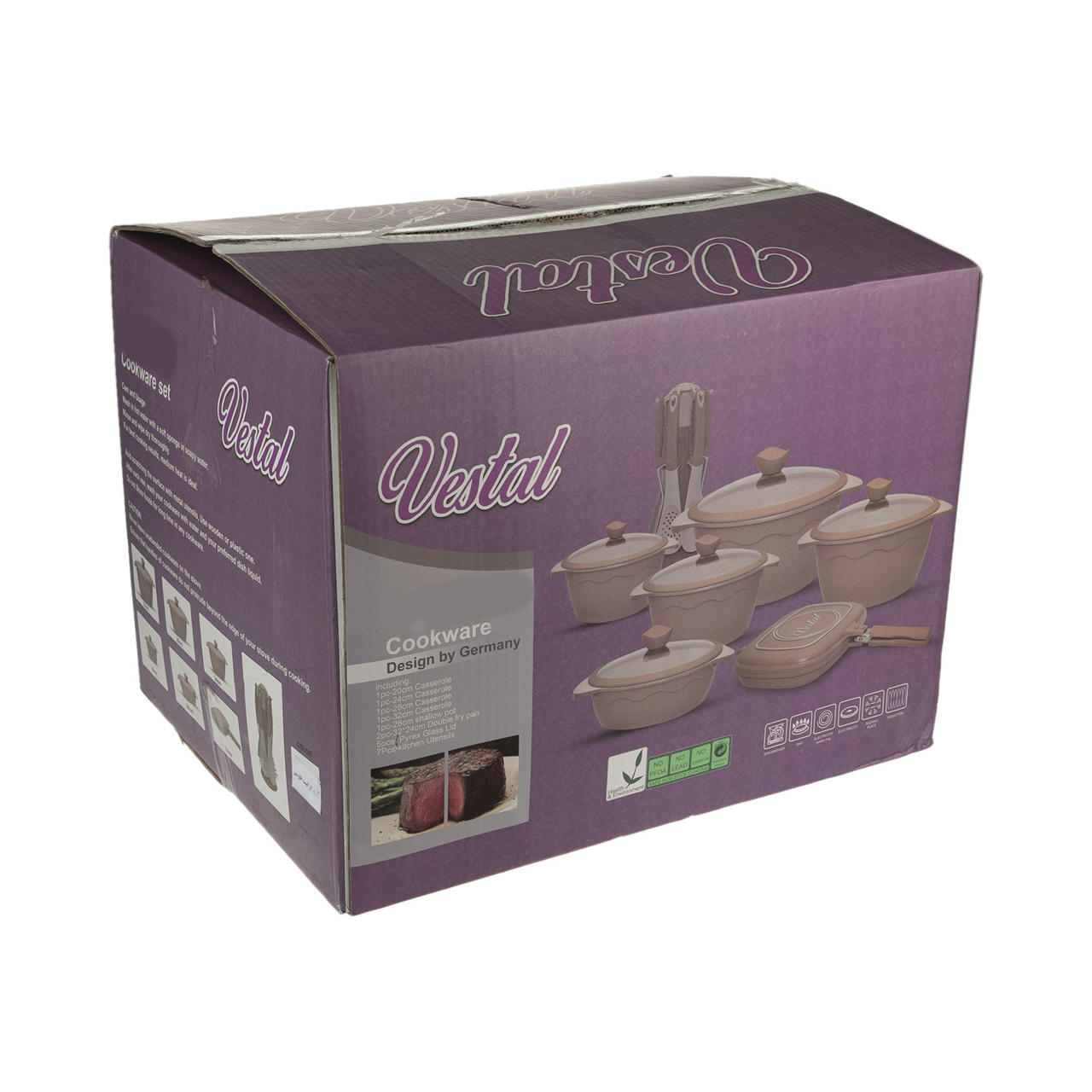 تابه گریل دو طرفه وستال مدل GCOOK کد 304098 سایز 24x32 تابه گریل دو طرفه وستال مدل GCOOK کد 304098 سایز 24x32