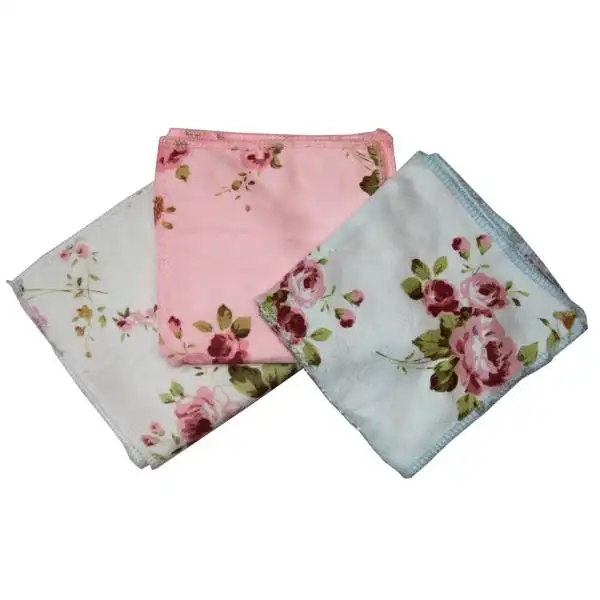 دستمال آشپزخانه مدل گل بسته سه عددی