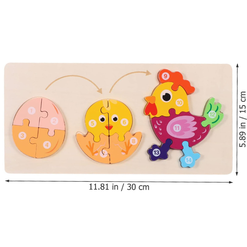 پازل آموزشی مدل جورچین مراحل رشد خروس