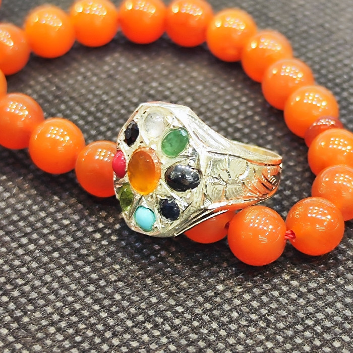 انگشتر نقره مردانه مدل جواهر کد 5233