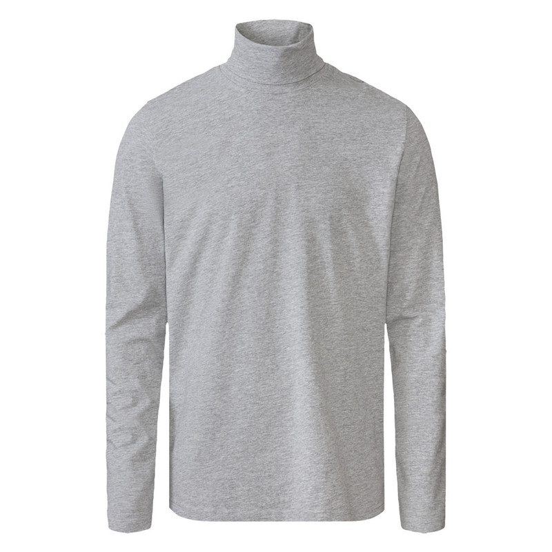 تی شرت یقه اسکی مردانه لیورجی مدل UnderCoat2023LG رنگ طوسی روشن