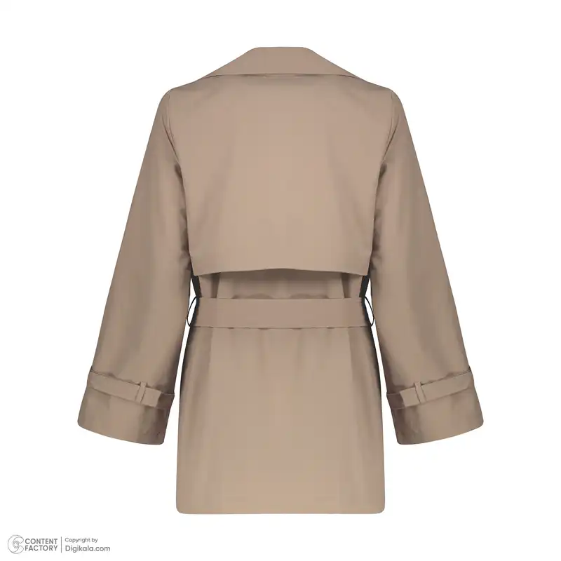بارانی زنانه برنس مدل ژربا-14 رنگ خاکی