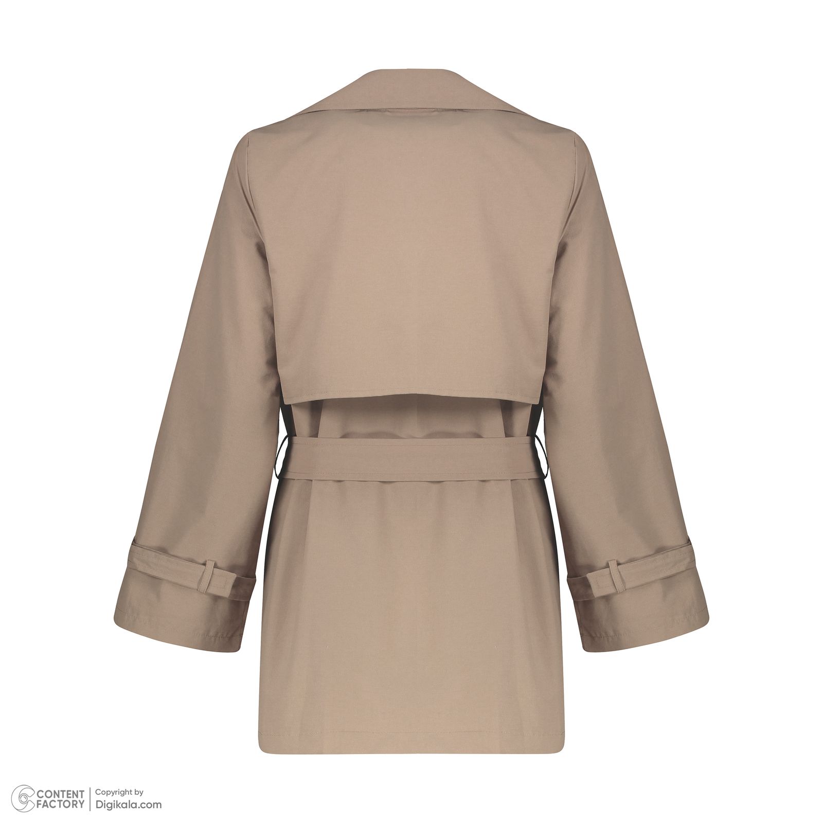 بارانی زنانه برنس مدل ژربا-14 رنگ خاکی - - 4