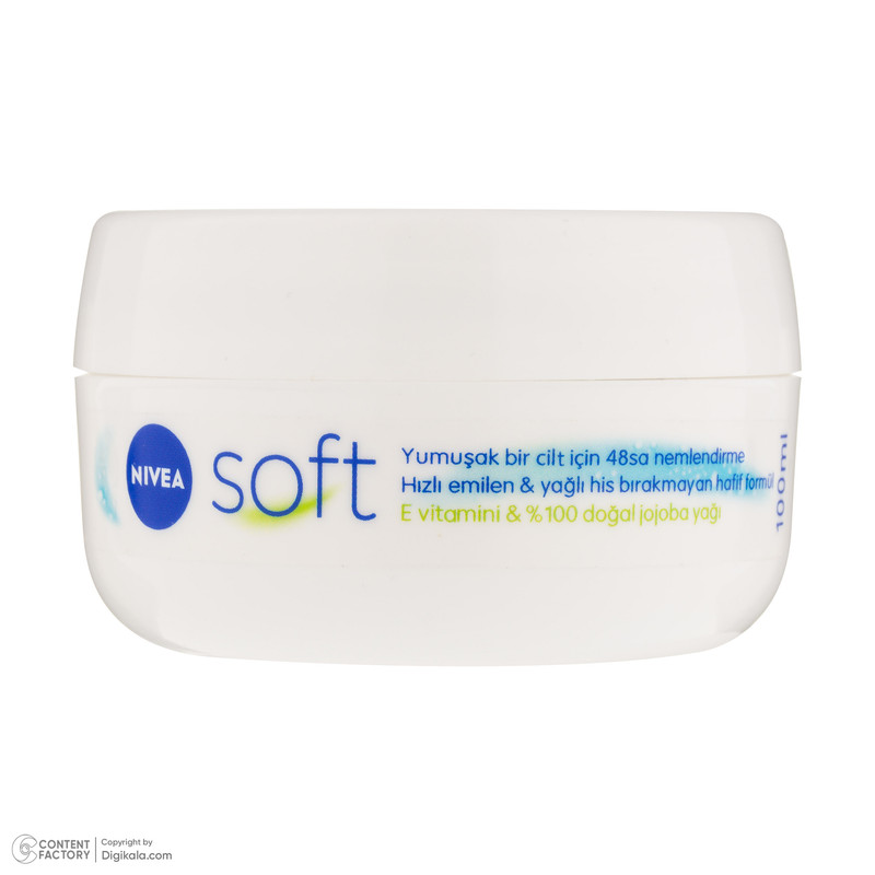 کرم مرطوب‌کننده دست، صورت، بدن نیوآ مدل soft95% مناسب برای انواع پوست حجم 100 میلی‌لیتر