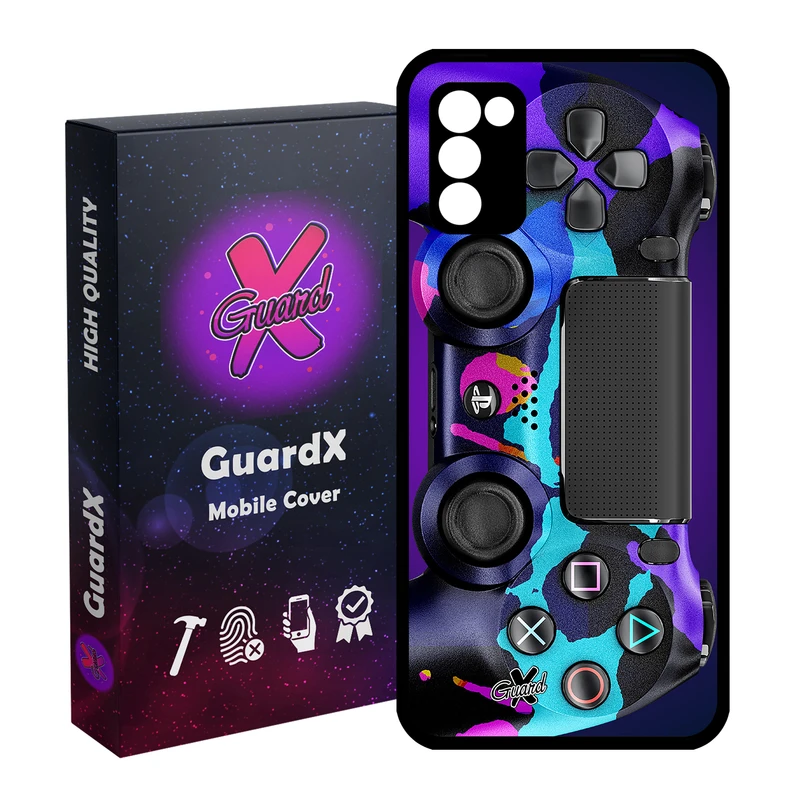 کاور گارد ایکس طرح PS4 Controller مدل Glass10089 مناسب برای گوشی موبایل سامسونگ Galaxy A03s
