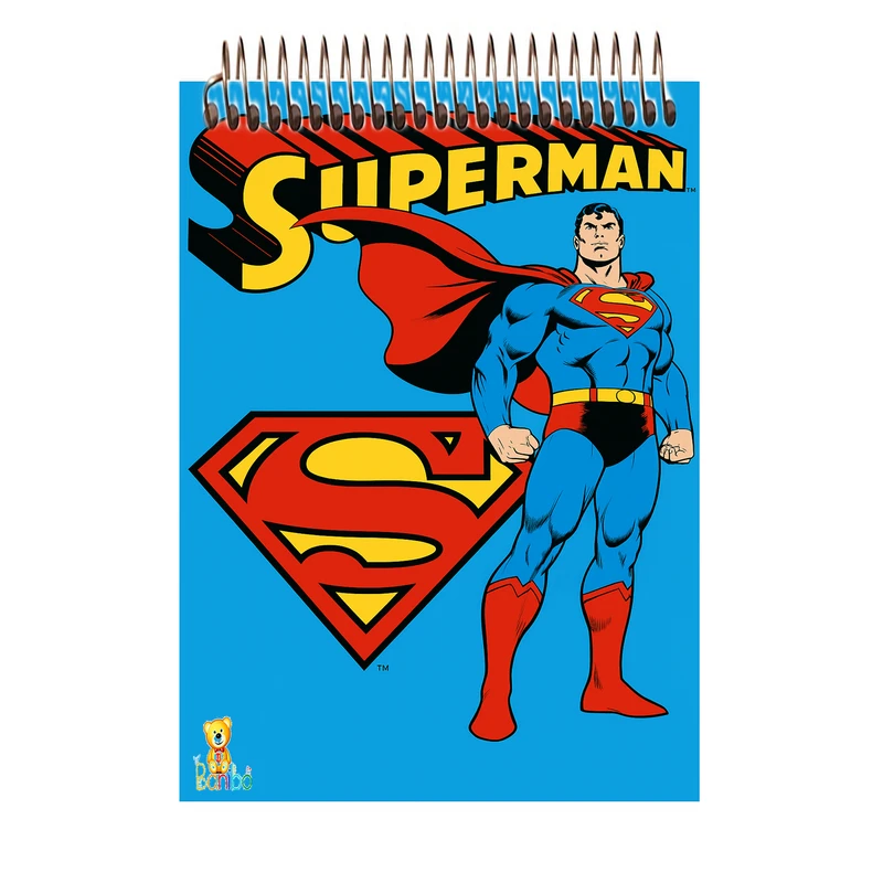 دفتر شطرنجی 100 برگ بانیبو مدل  سوپر من کد 1137