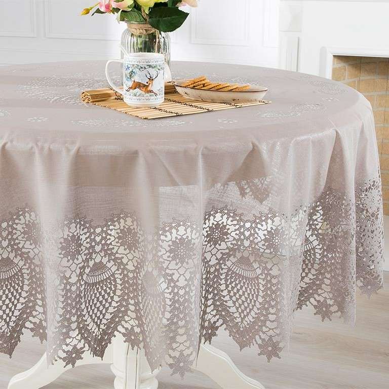 رومیزی انگلیش هوم مدل Fiorina سایز 152x152 سانتی‌متر