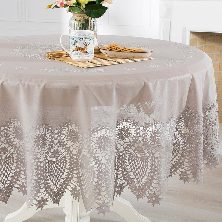 رومیزی انگلیش هوم مدل Fiorina سایز 152x152 سانتی‌متر