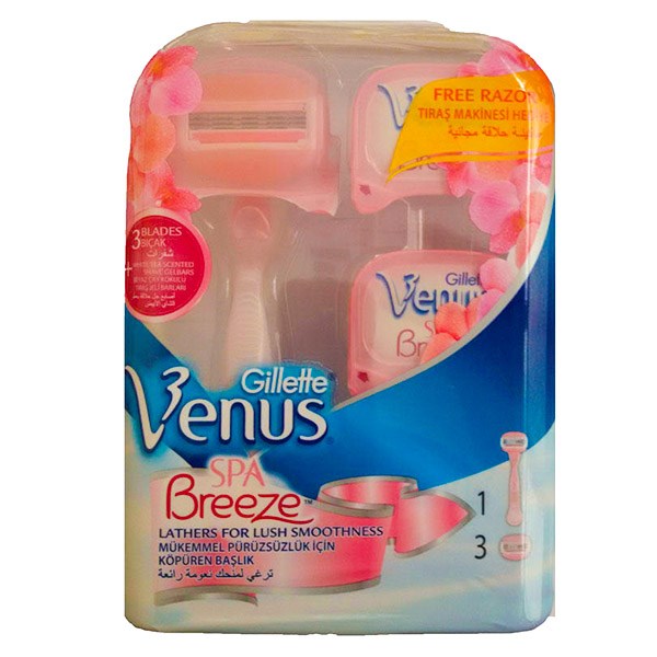 خود تراش ژیلت  مدل  Venus Breeze Spa به همراه 3 یدک