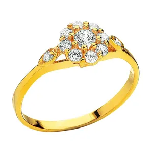  انگشتر طلا 18 عیار زنانه قیراط  کد GH3497