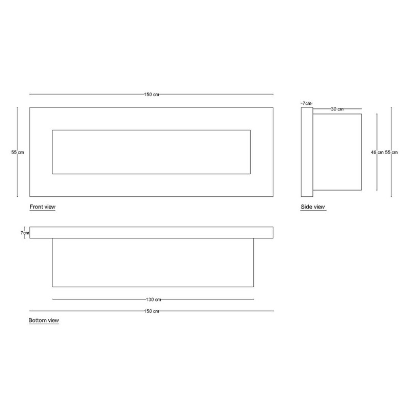 شومینه گازی شومینه بیستون مدل GF150.S