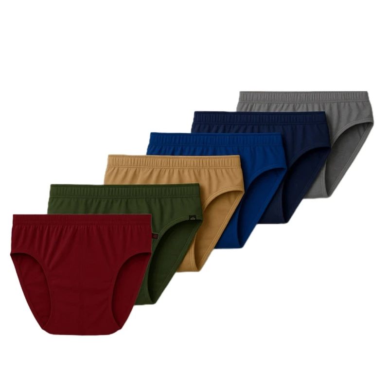 شورت اسلیپ مردانه مدل ساده کد 002 مجموعه 6 عددی