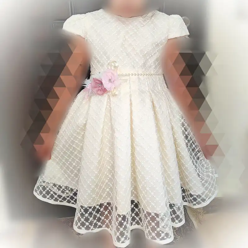 پیراهن دخترانه مدل مجلسی تور و دانتل