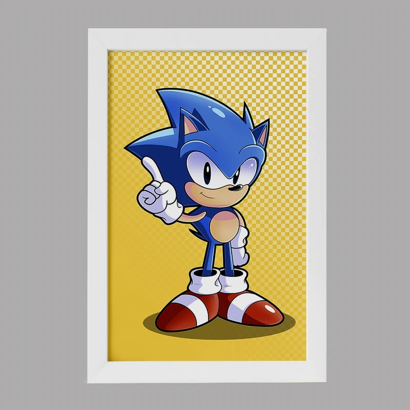 تابلو خندالو مدل سونیک (Sonic) کد F723